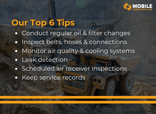 Our Top 6 Compressor Maintenance Tips for the Mining Industry