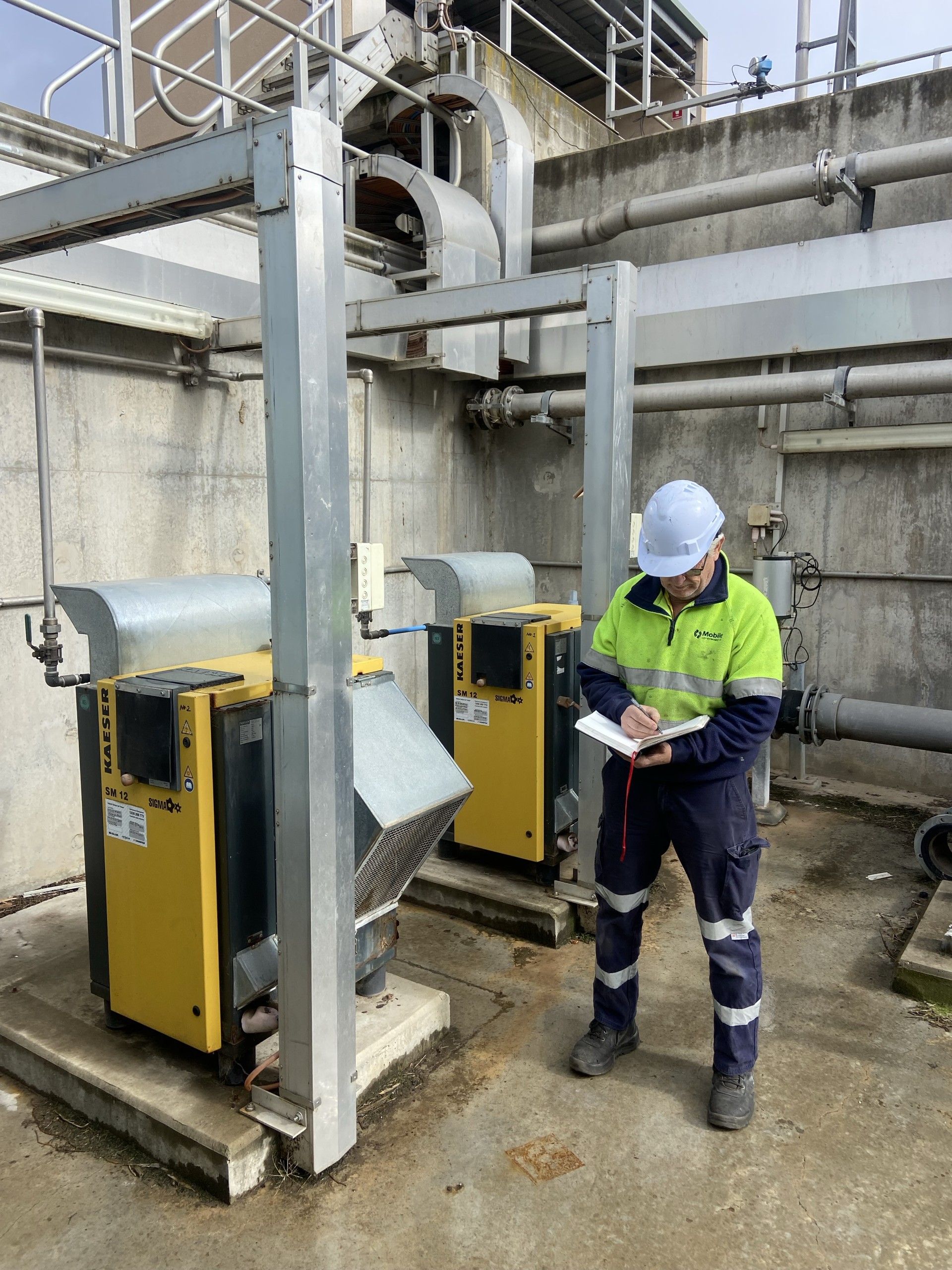 MCA technician conducting an onsite assessment